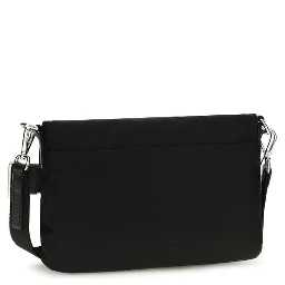 Black Recycled Polyamide Shoulder Bag