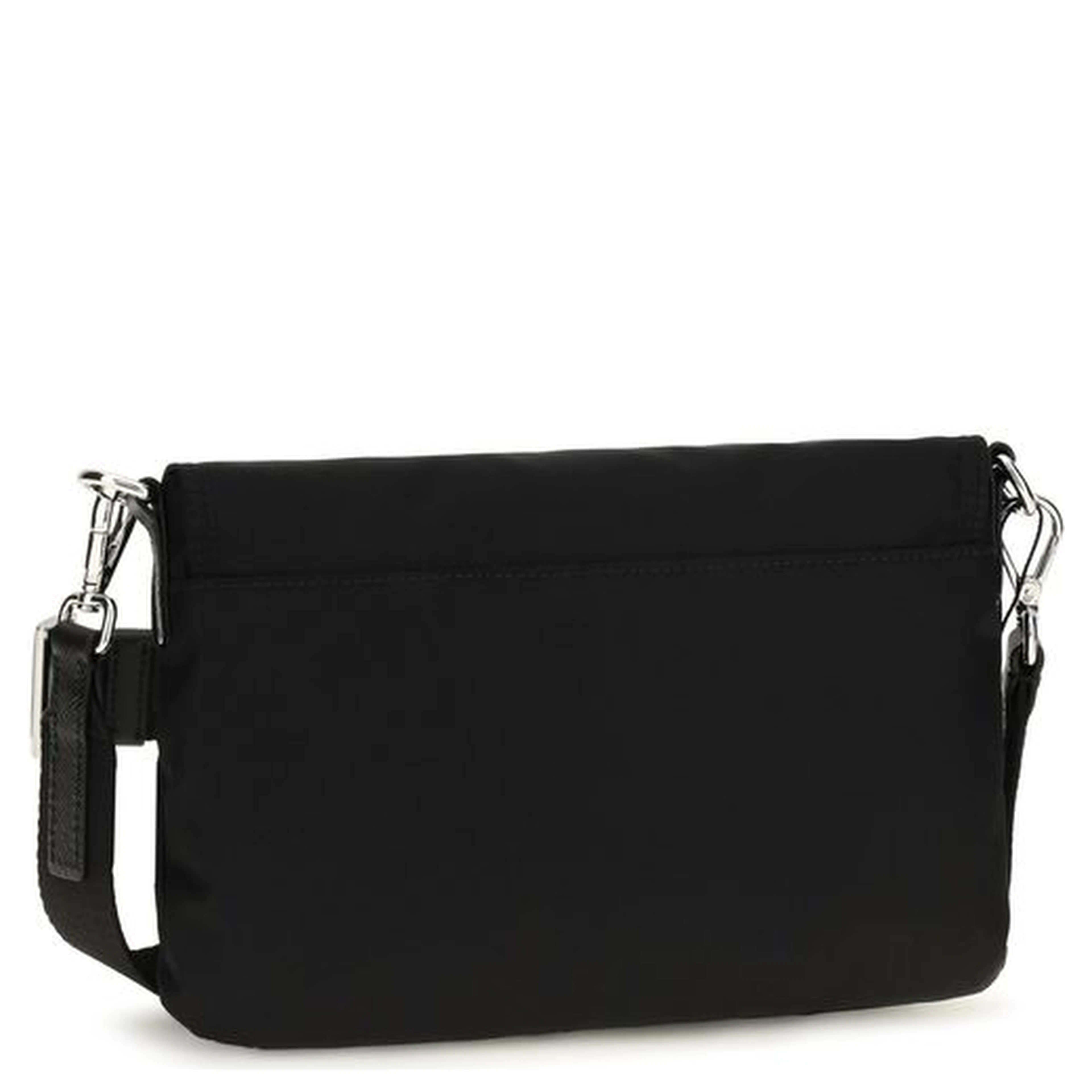 Black Recycled Polyamide Shoulder Bag