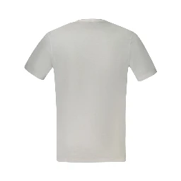 White Cotton Mens T-Shirt