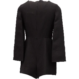 Black Mini Dress with Flared Sleeves
