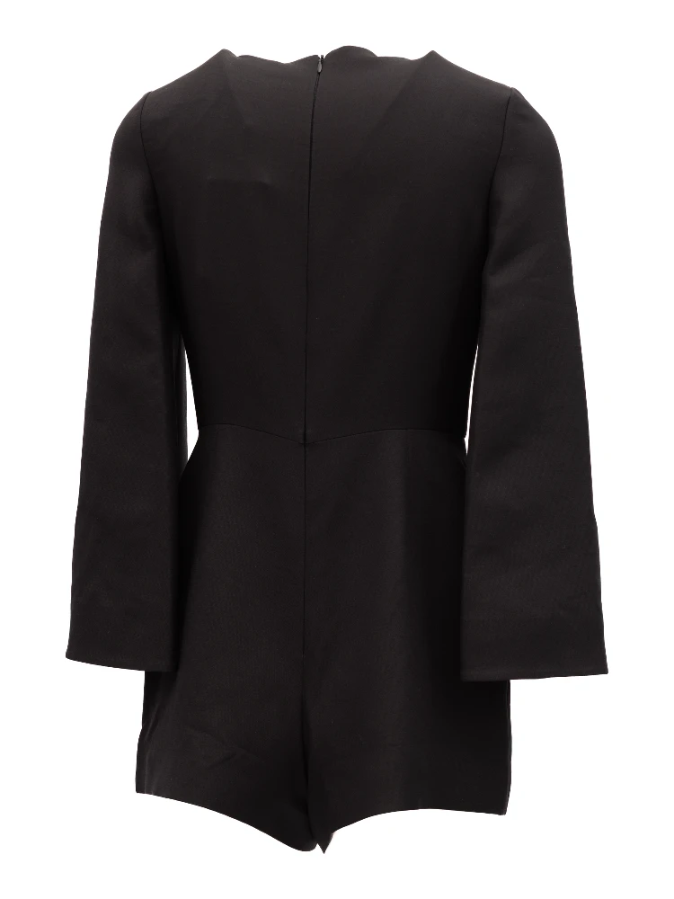 Black Mini Dress with Flared Sleeves