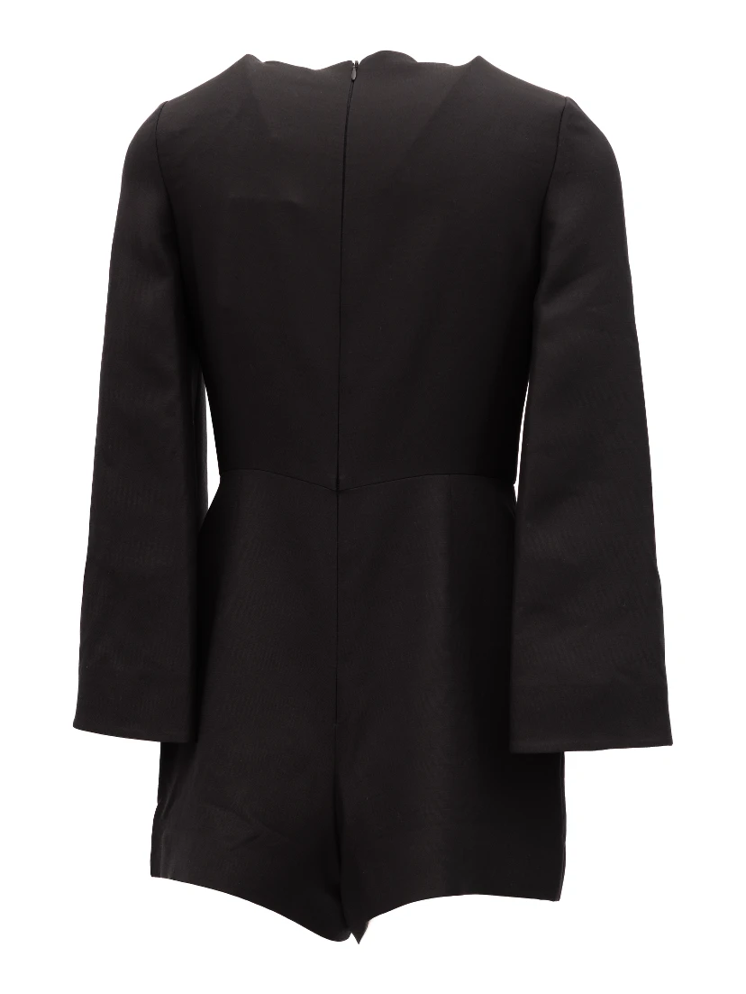 Black Mini Dress with Flared Sleeves