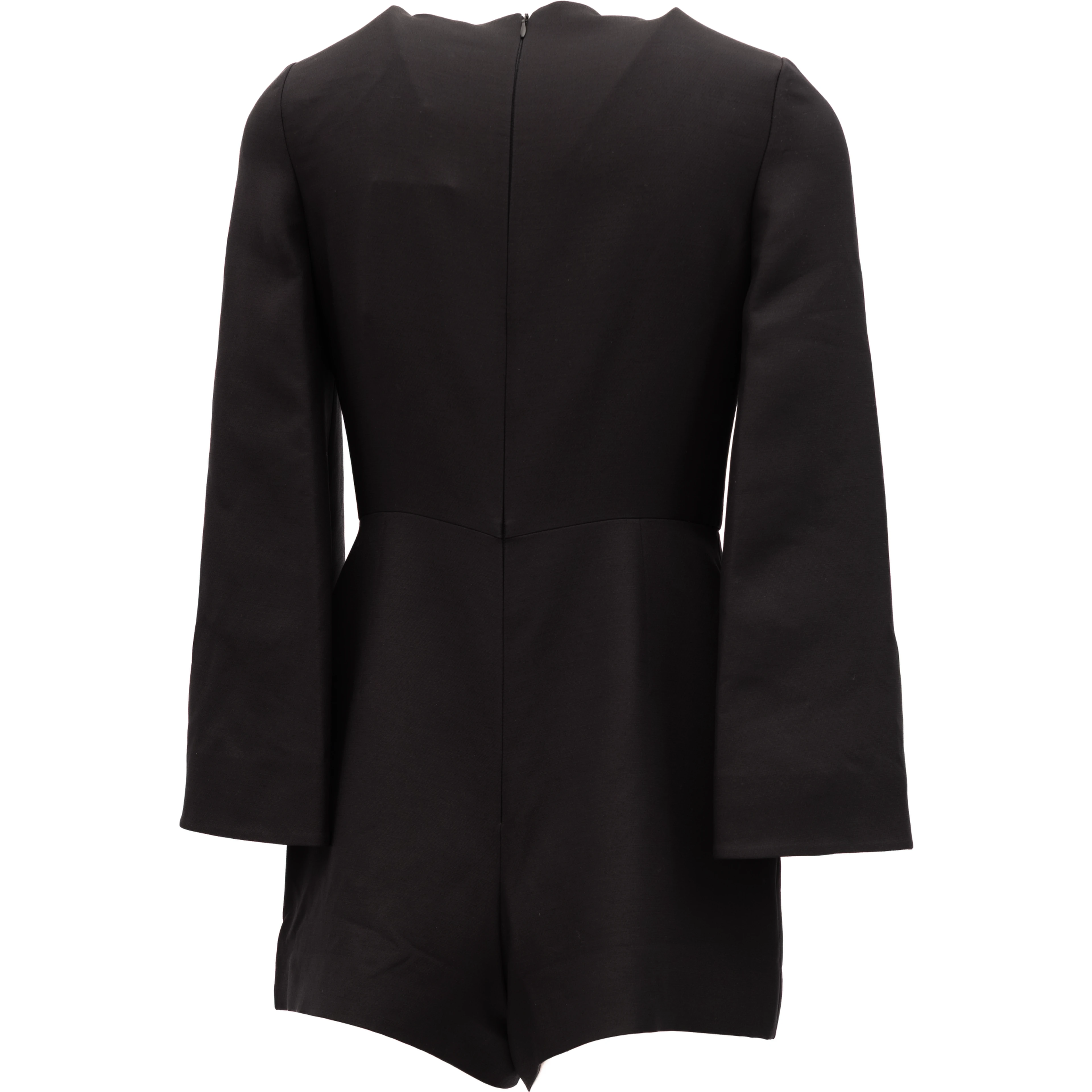 Black Mini Dress with Flared Sleeves