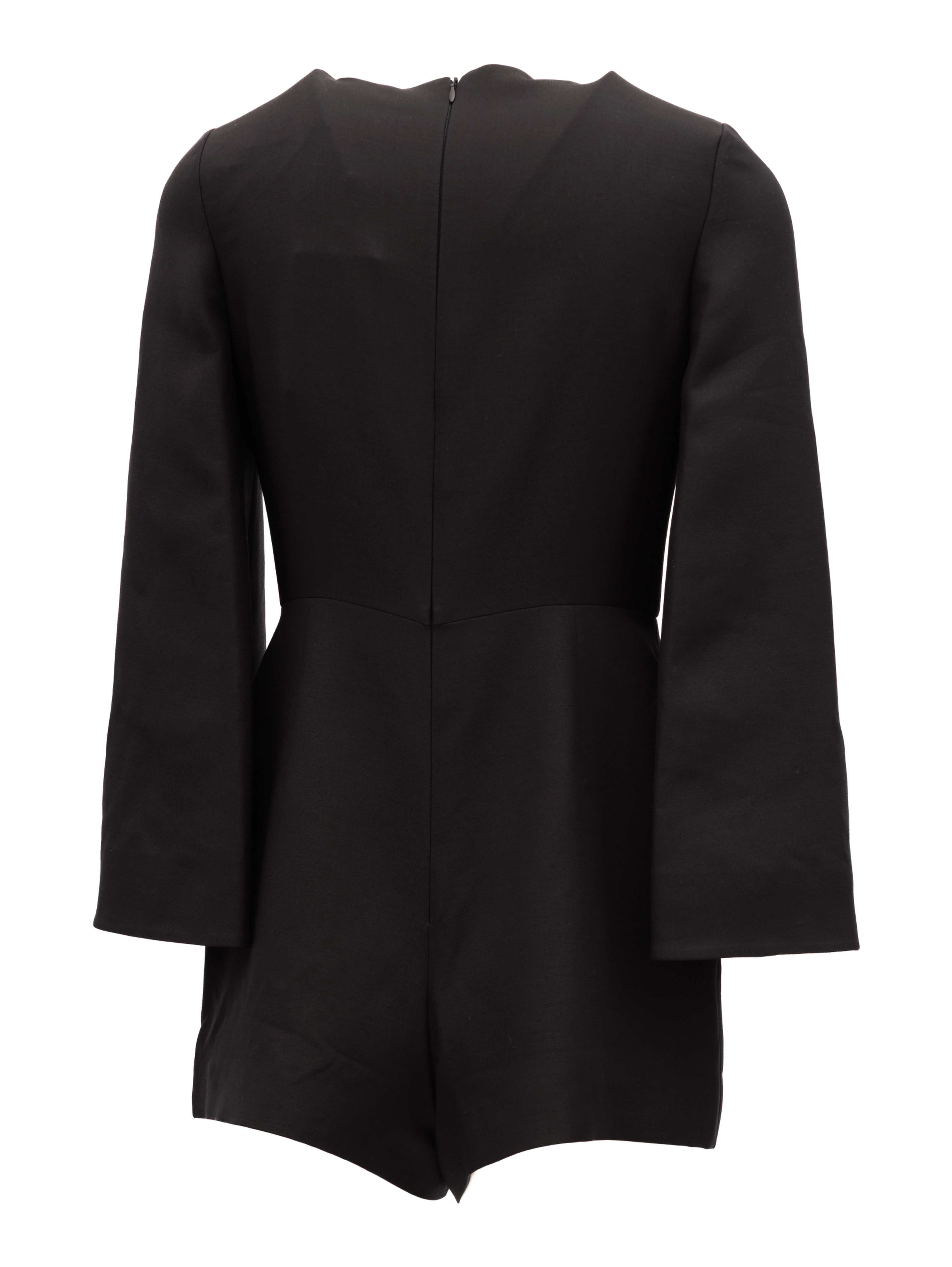 Black Mini Dress with Flared Sleeves