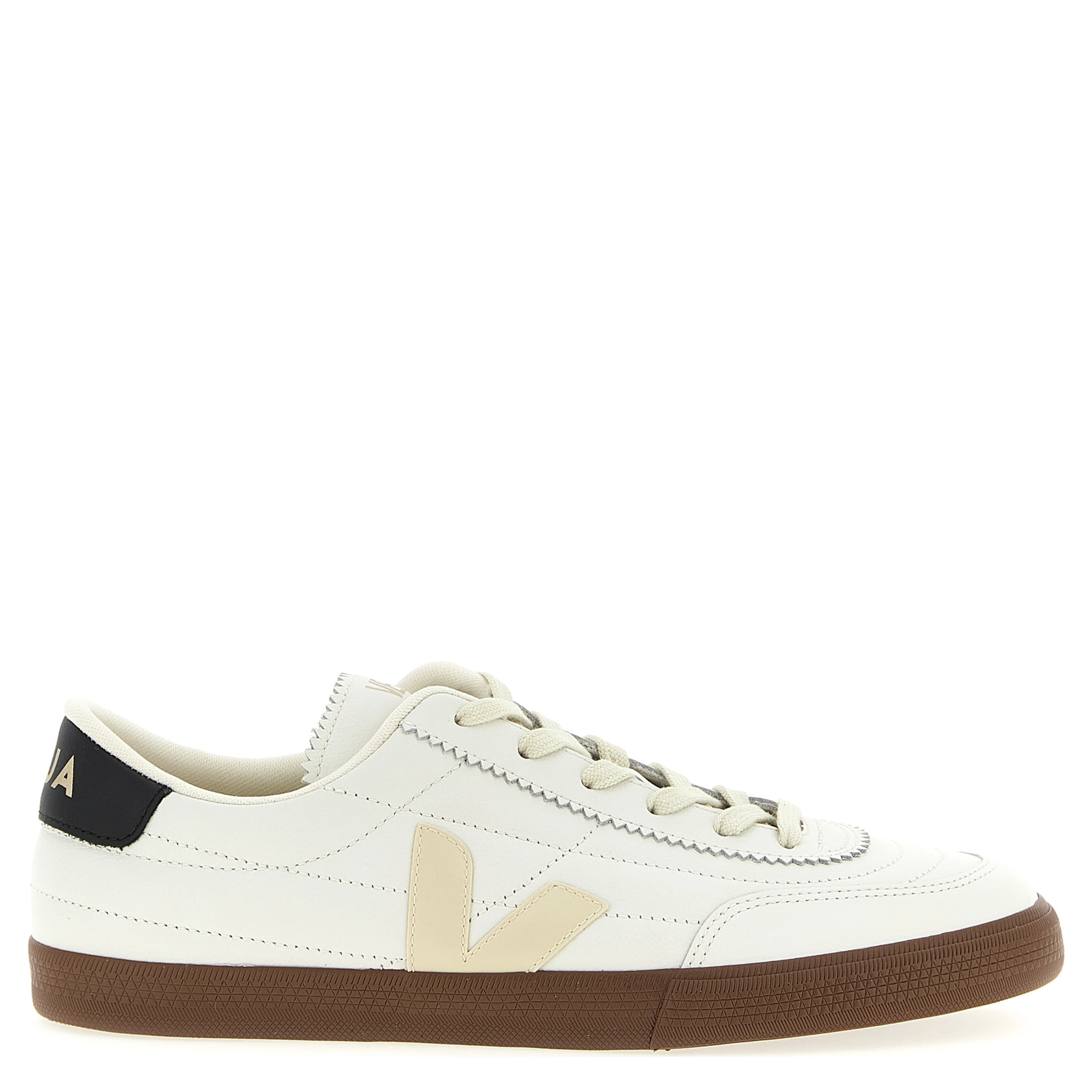 Bicolor Genuine Leather Sneakers