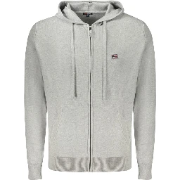 Grigio Poliammide Men's Cardigan