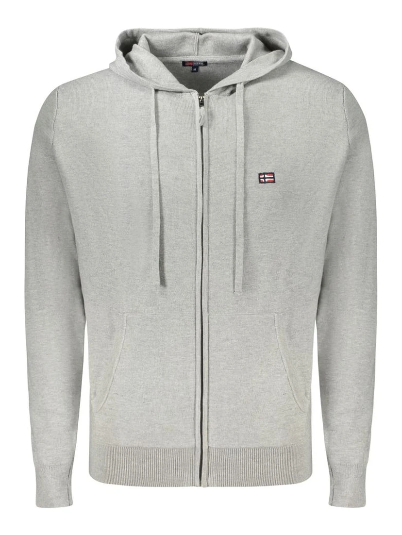 Grigio Poliammide Men's Cardigan