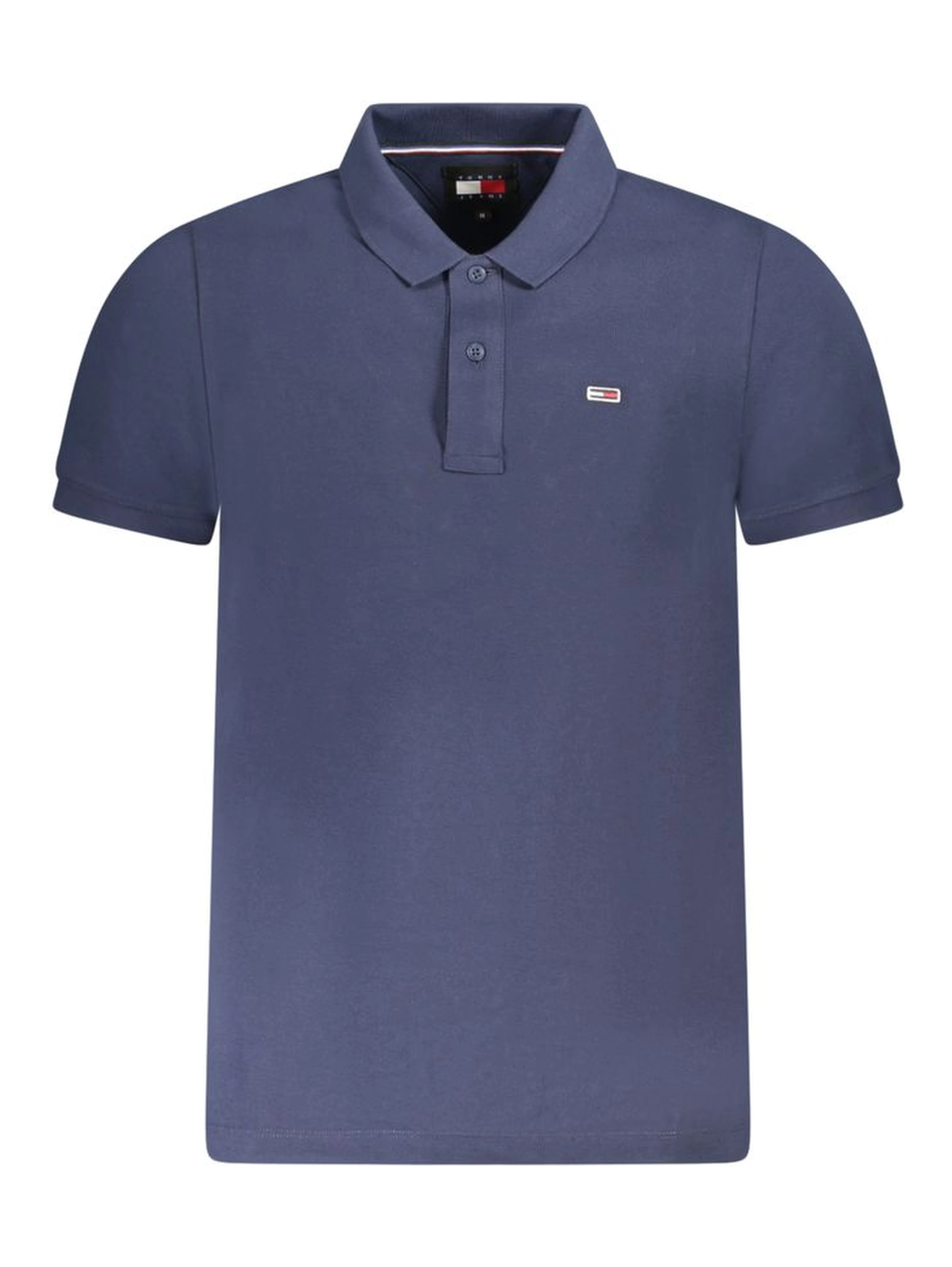 Blu Cotton Men Polo Shirt