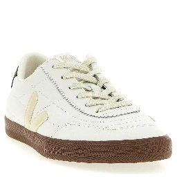 Bicolor Genuine Leather Sneakers