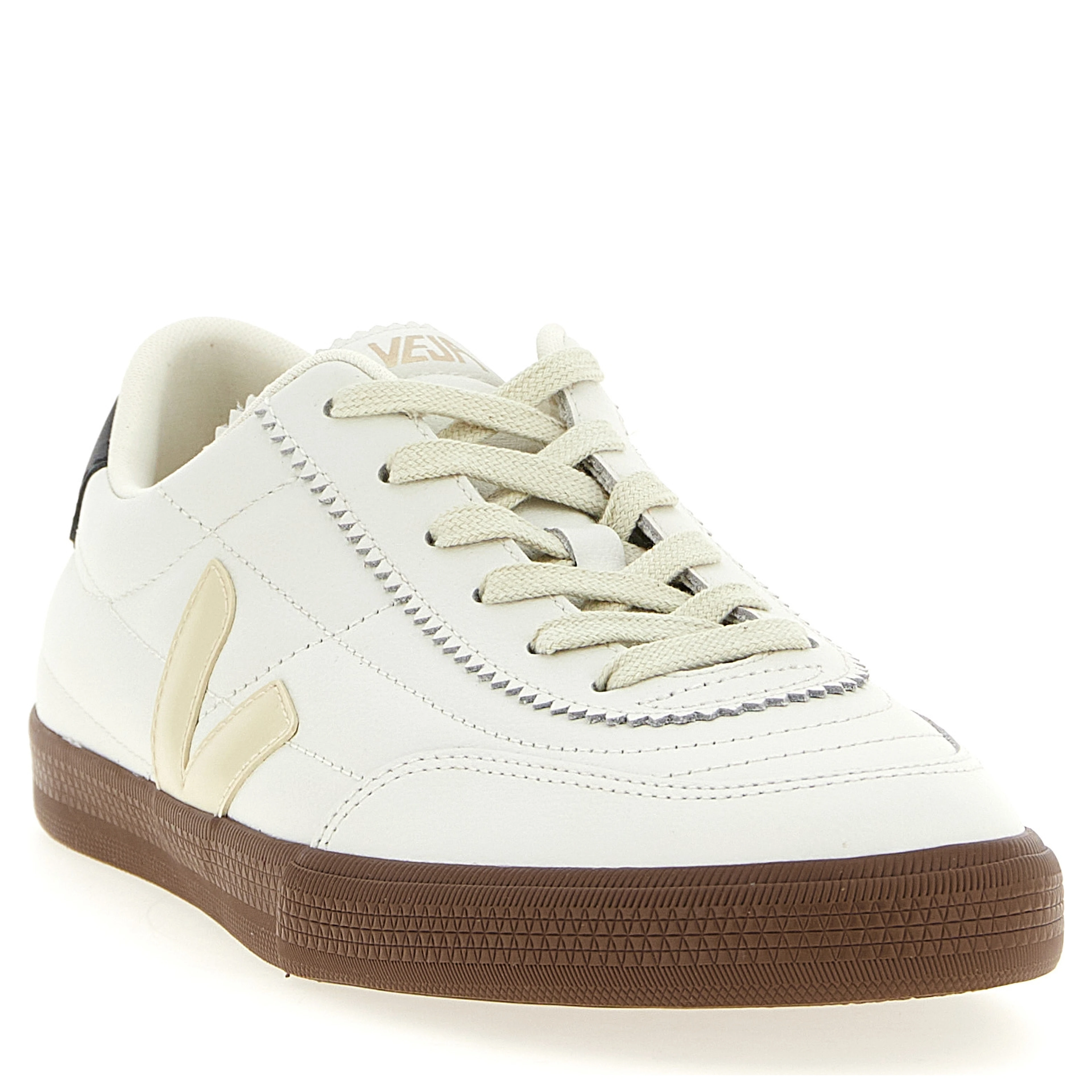 Bicolor Genuine Leather Sneakers