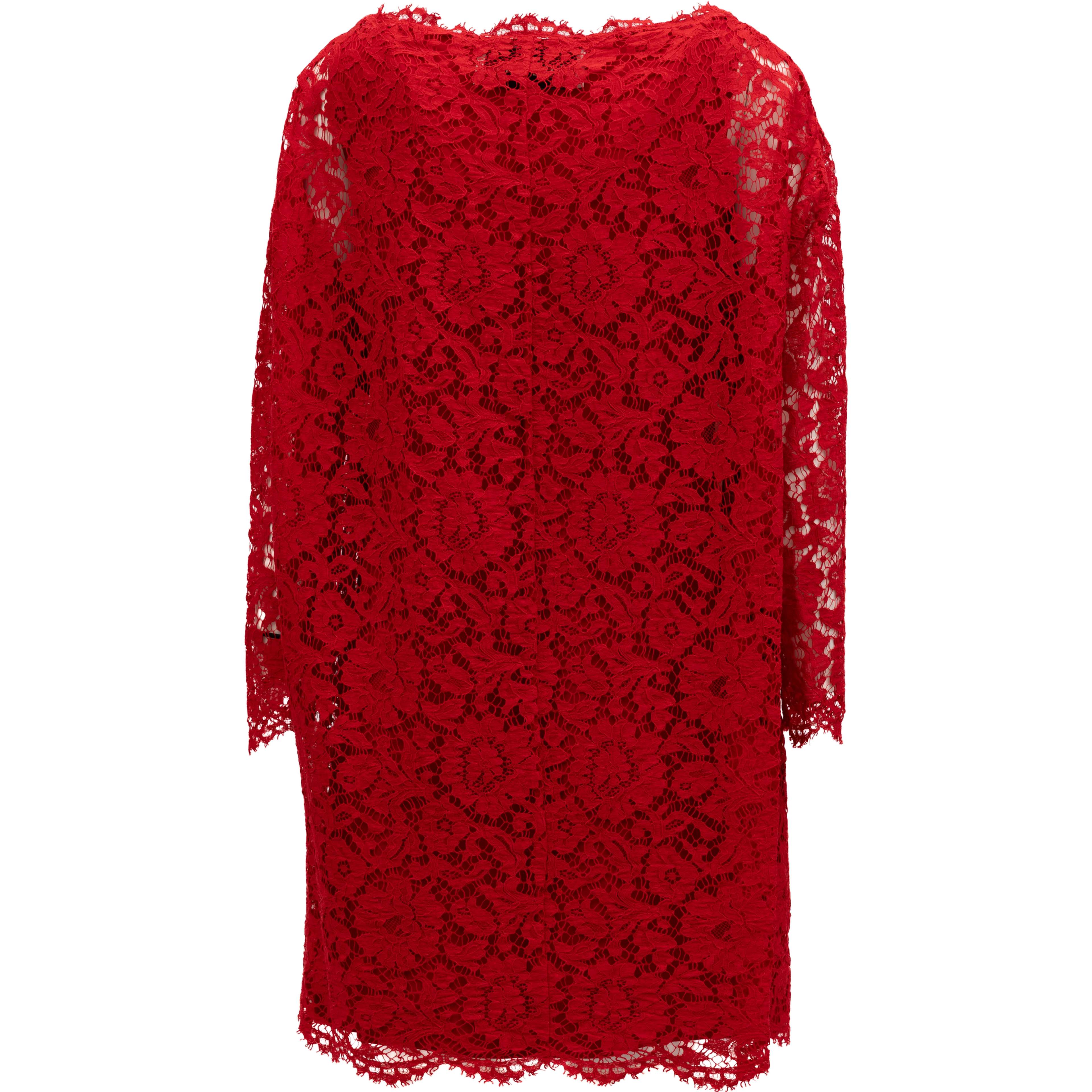 Red Lace Short Dress
