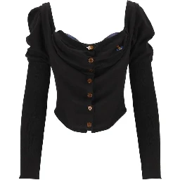 Black Silk Cardigan