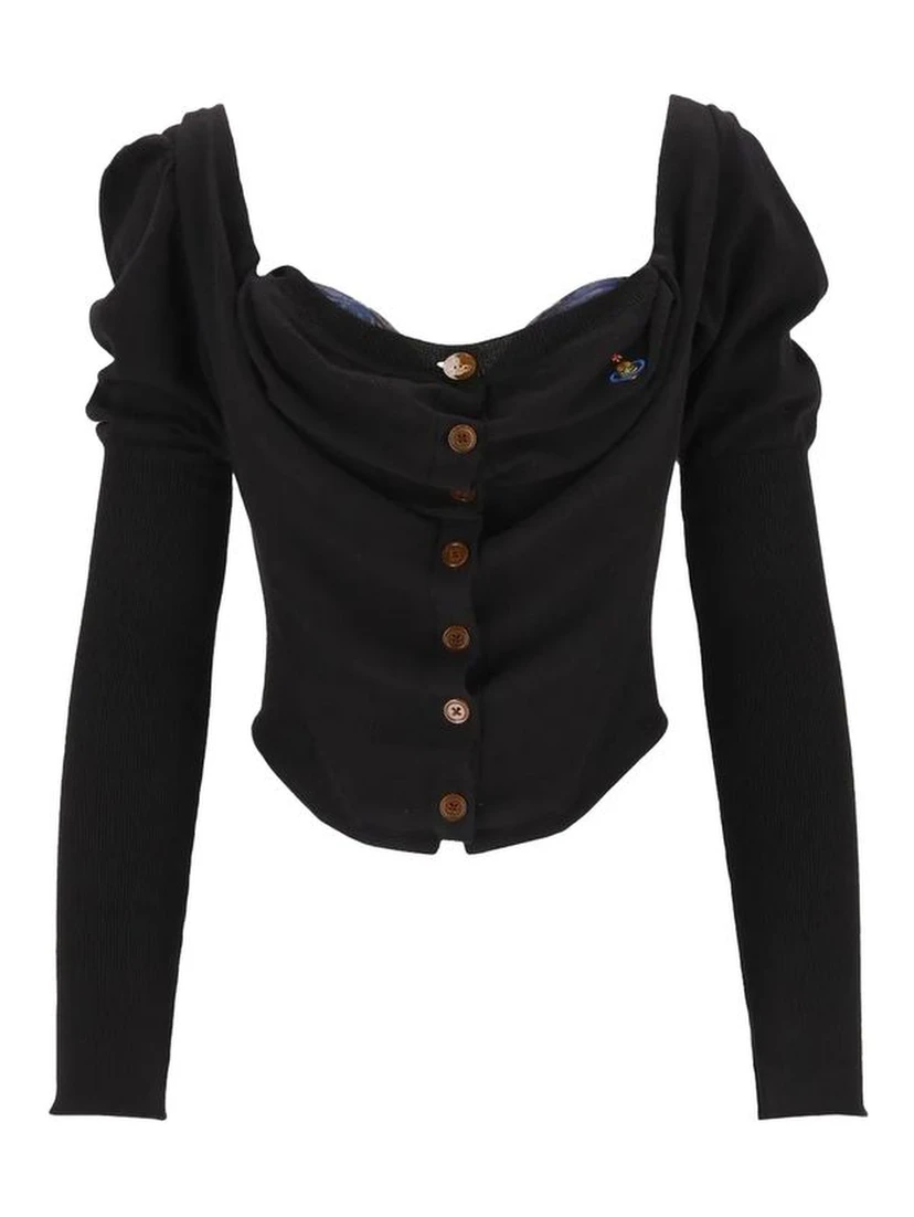 Black Silk Cardigan