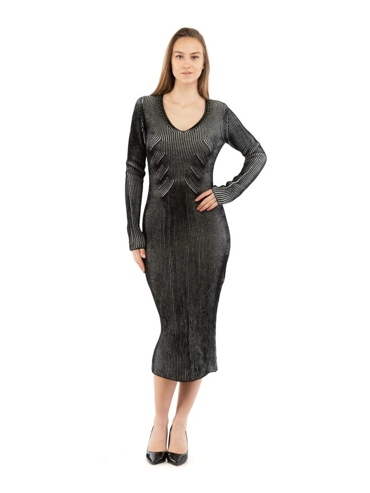 Multicolor Wool Casual Dress