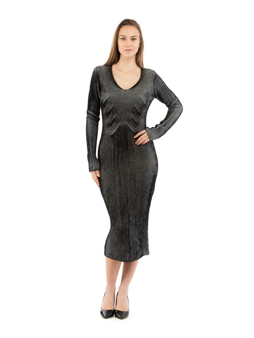 Multicolor Wool Casual Dress