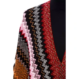 Multicolor Wool Women Poncho