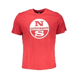 Red Cotton Men T-Shirt