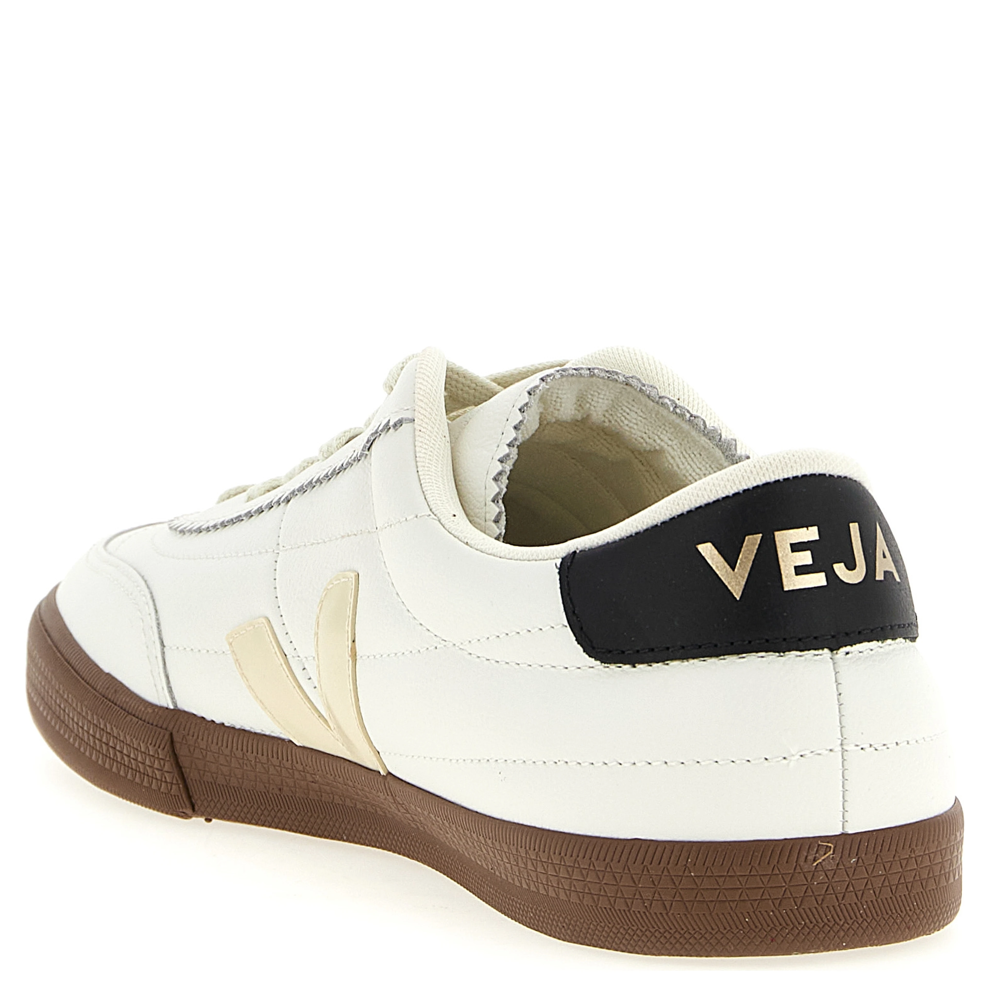 Bicolor Genuine Leather Sneakers