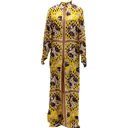 Yellow Paisley Print Wide-Leg Jumpsuit
