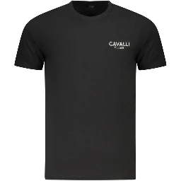 Black Cotton Men T-Shirt