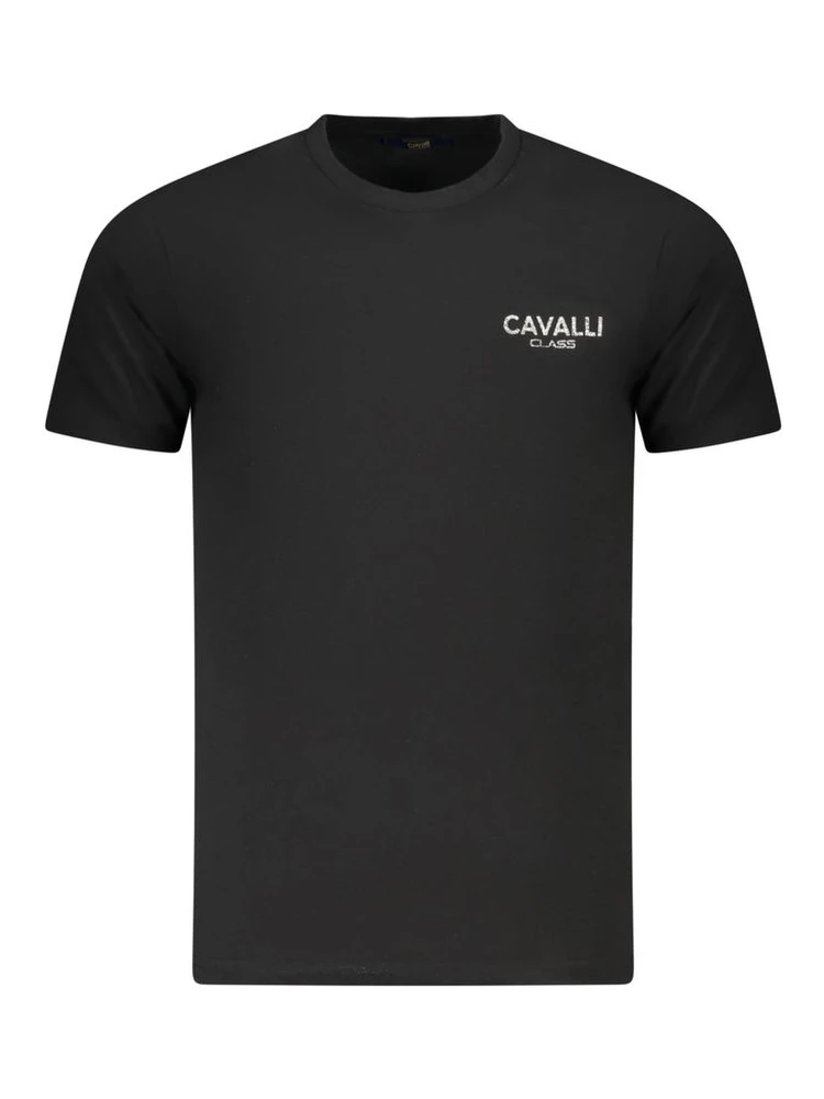 Black Cotton Men T-Shirt