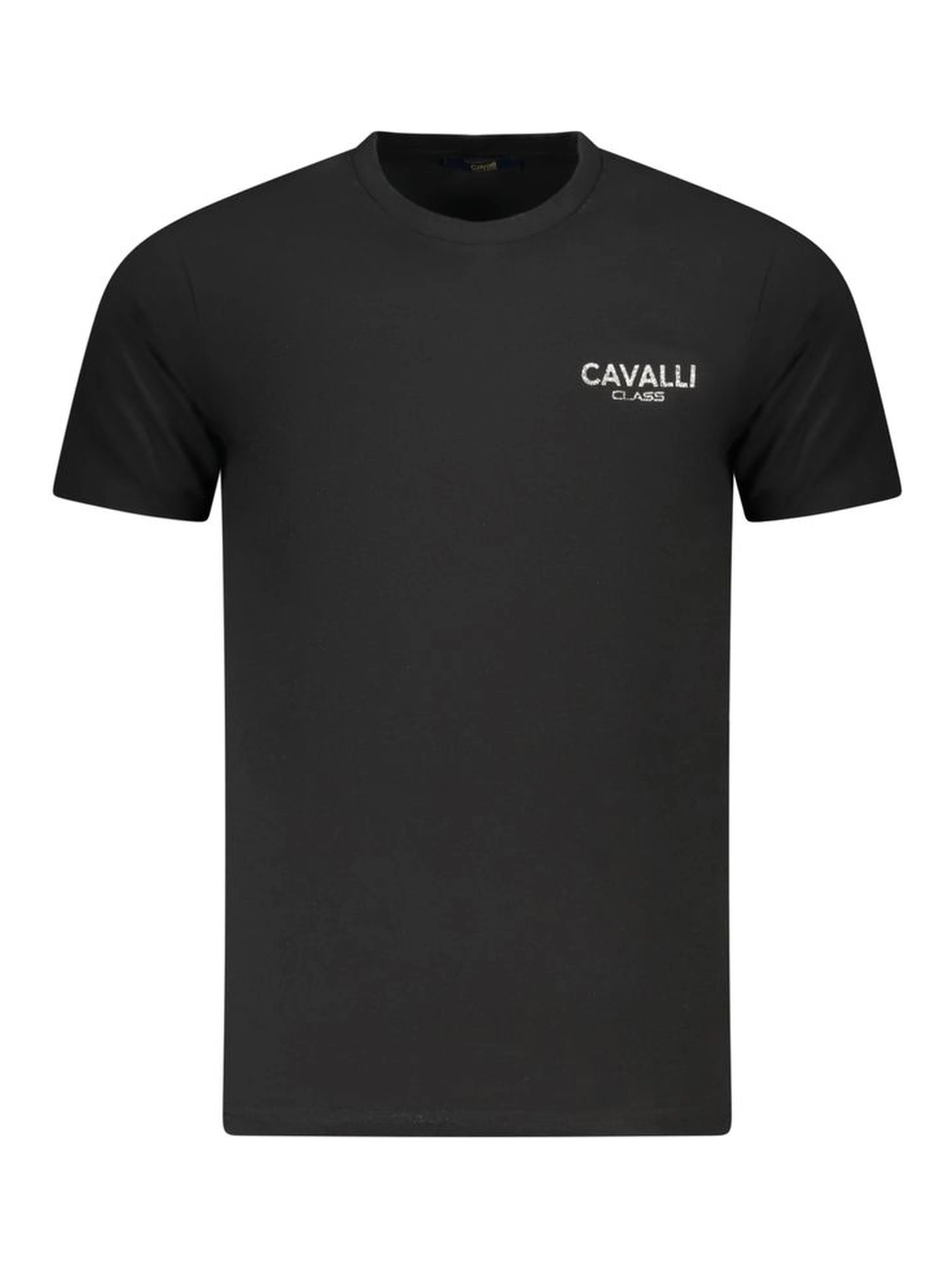 Black Cotton Men T-Shirt