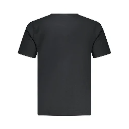 Black Cotton Men T-Shirt