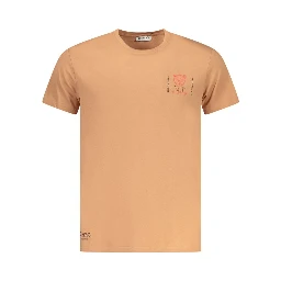 Marrone Cotton Men T-Shirt