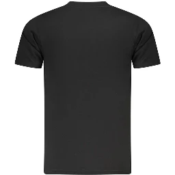 Black Cotton Men T-Shirt