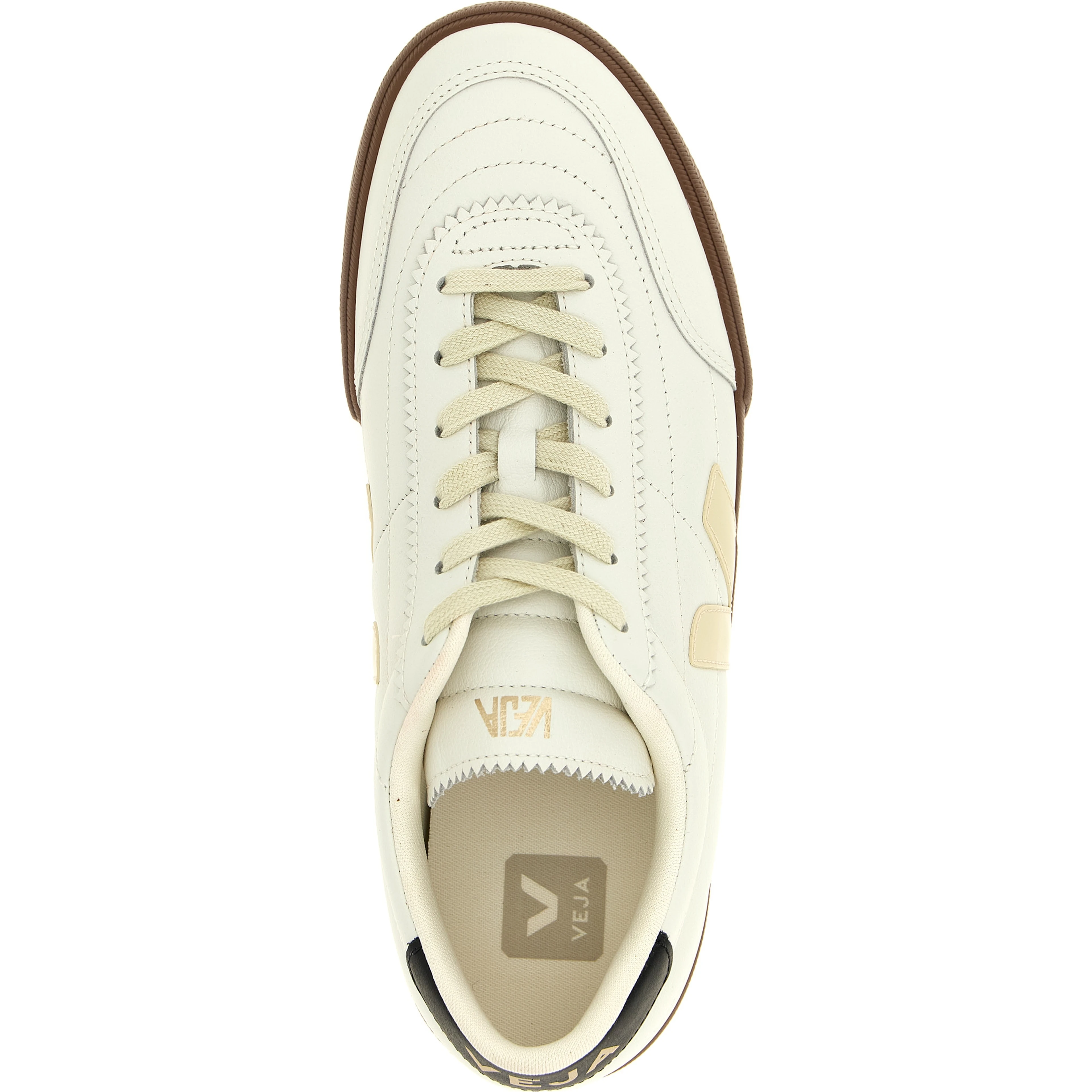 Bicolor Genuine Leather Sneakers