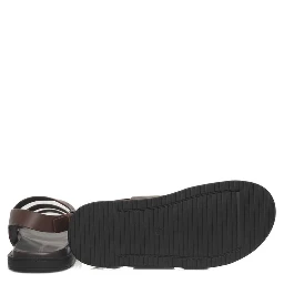 Brown Cowhide Men Sandal