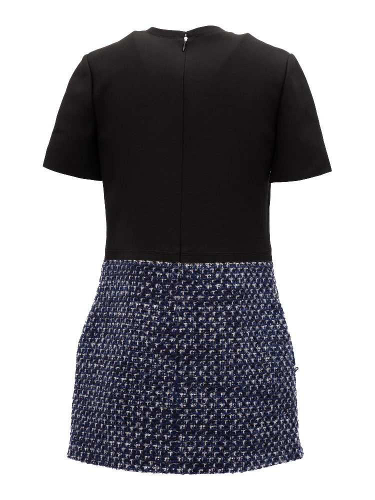 Black and Blue Tweed Mini Dress alternative