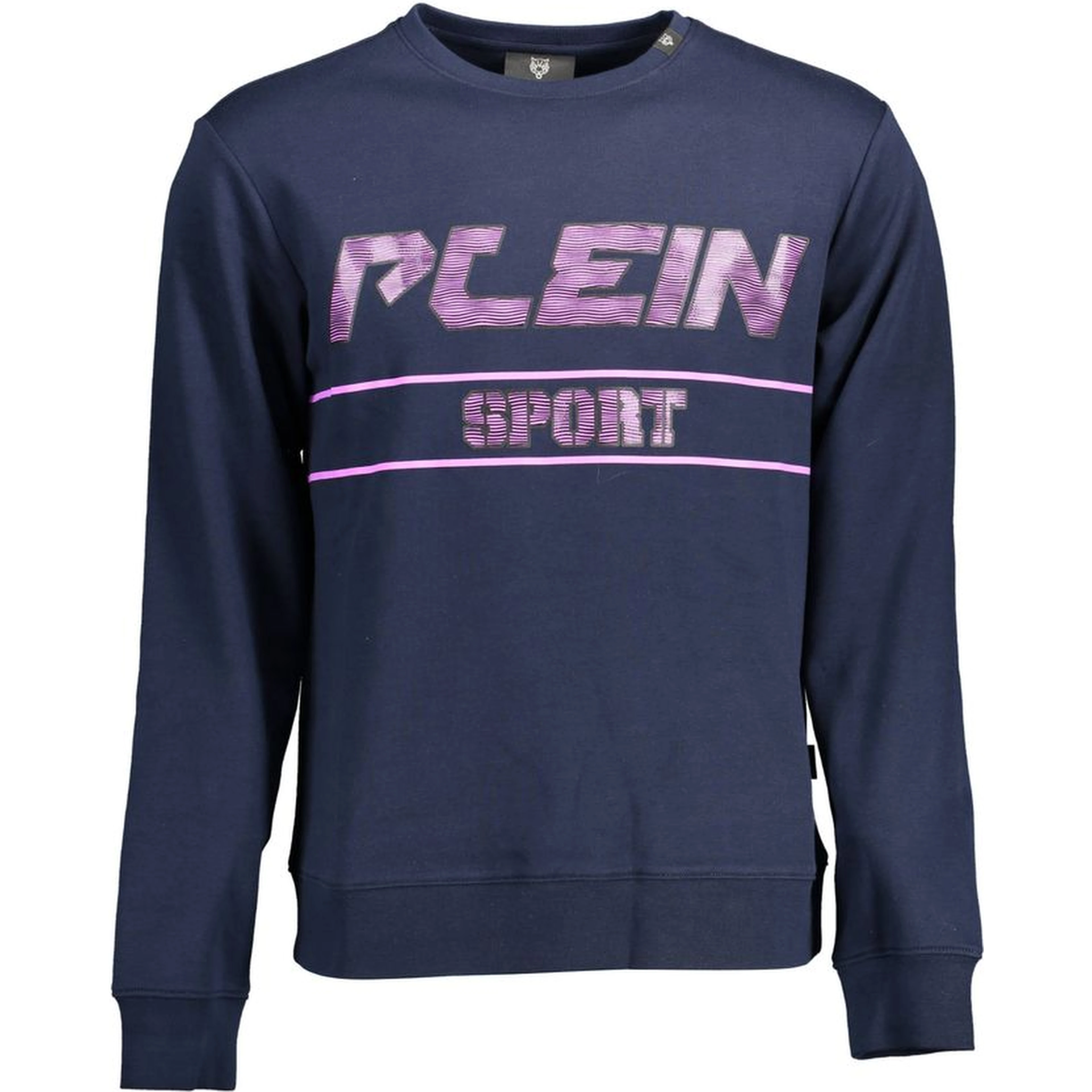 Blue Cotton Men Sweater
