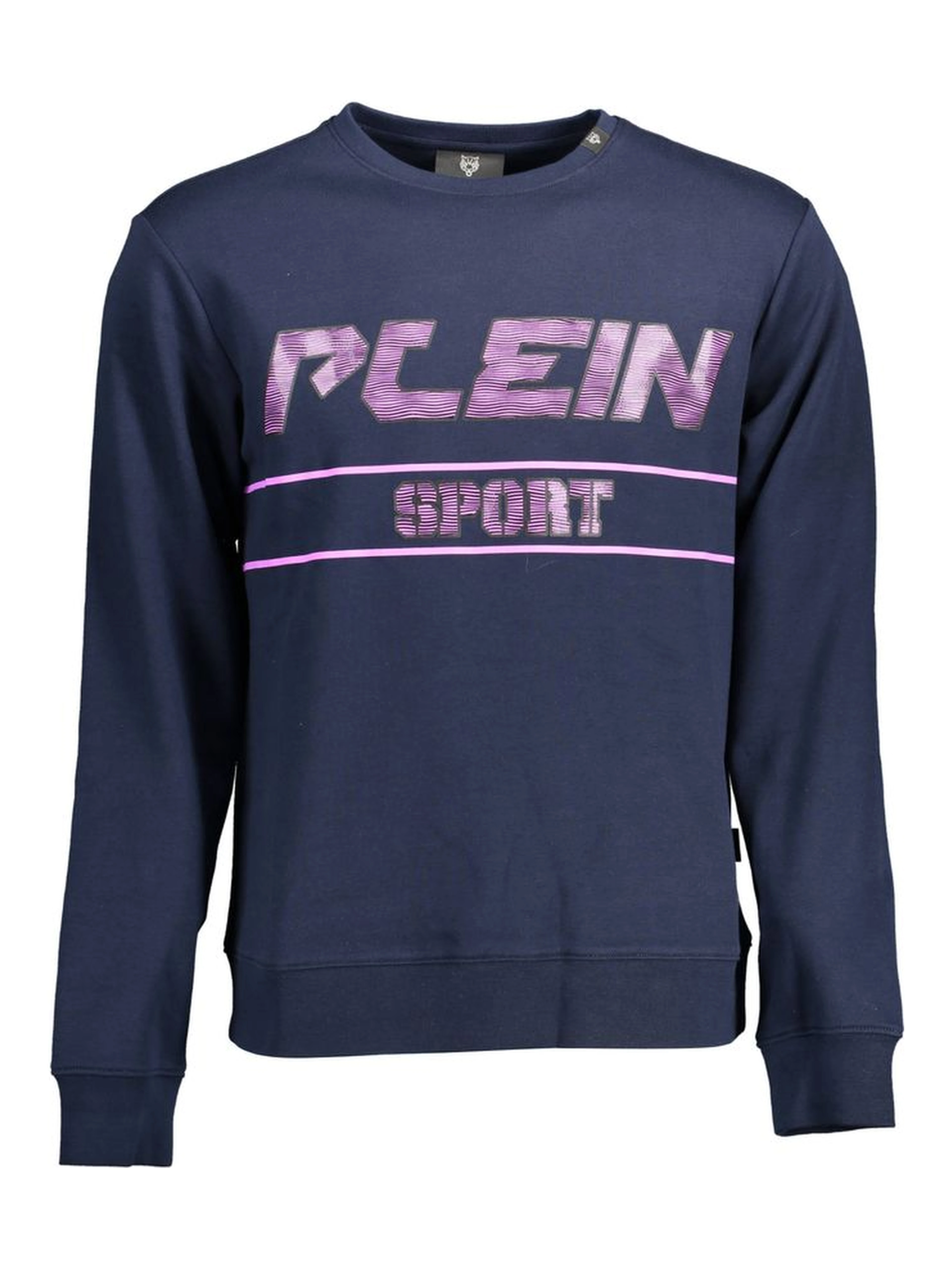 Blue Cotton Men Sweater