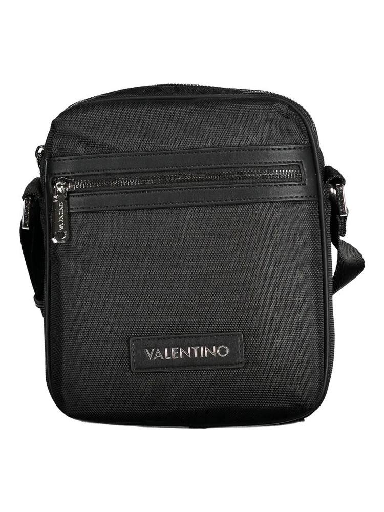 Black Fabric Men's Shoulder Bag