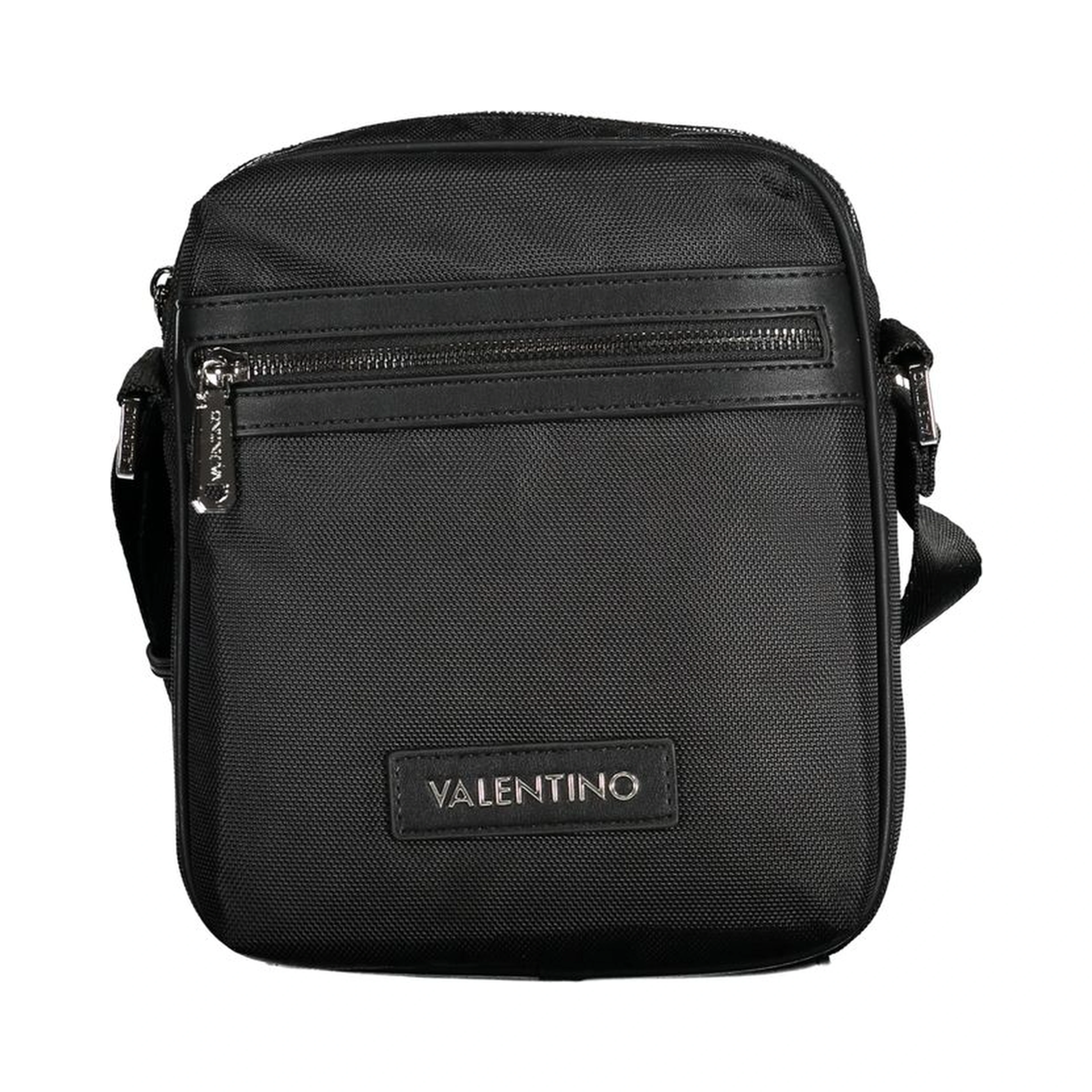 Black Fabric Men's Shoulder Bag