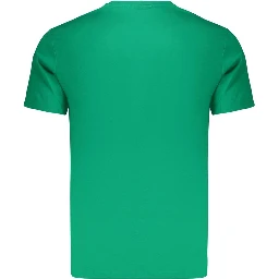 Green Cotton Men's T-Shirt