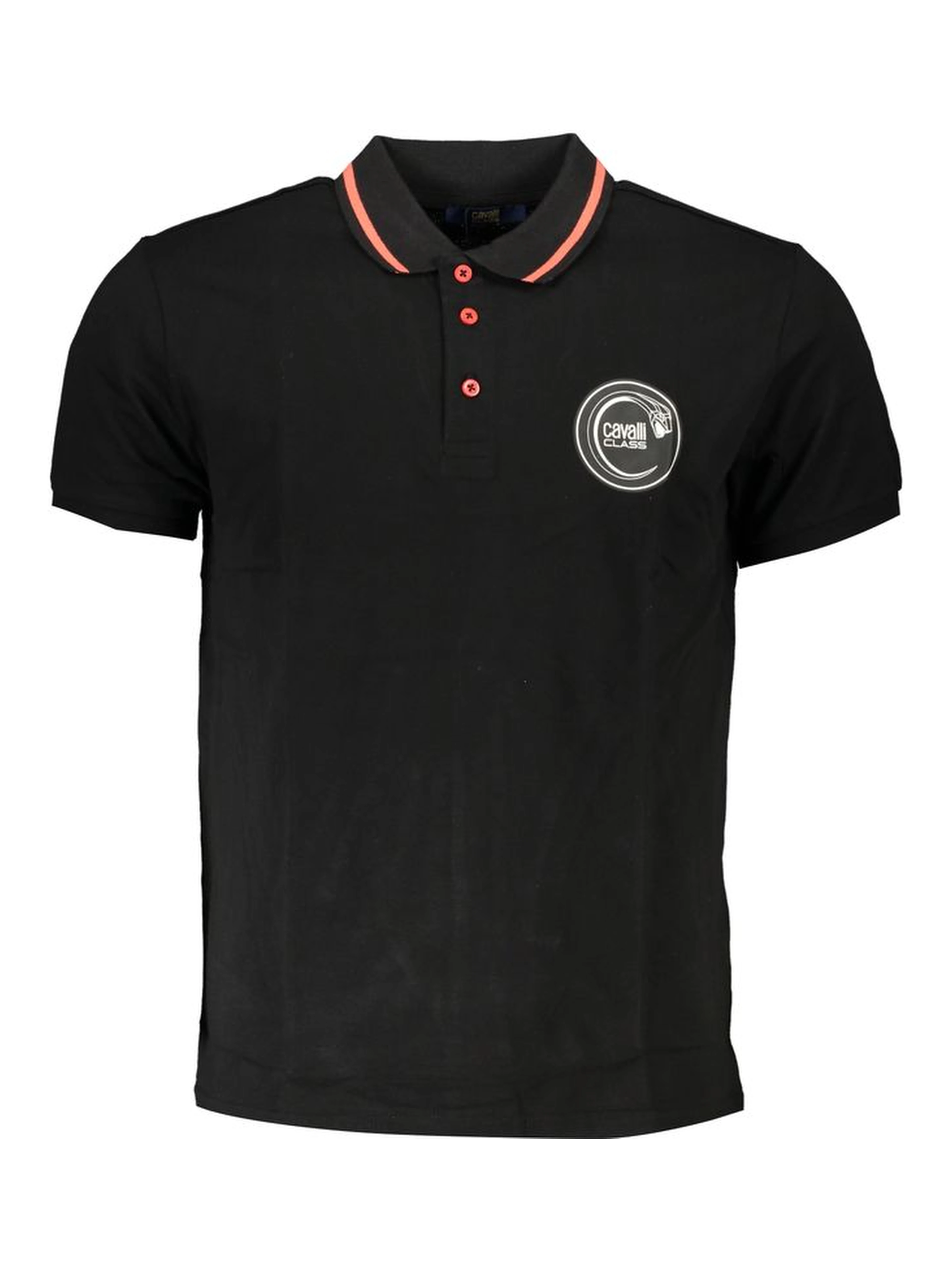 Black Cotton Men's Polo Shirt