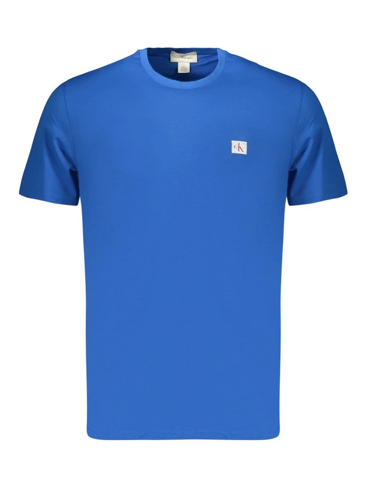 Blue Cotton Men's T-Shirt