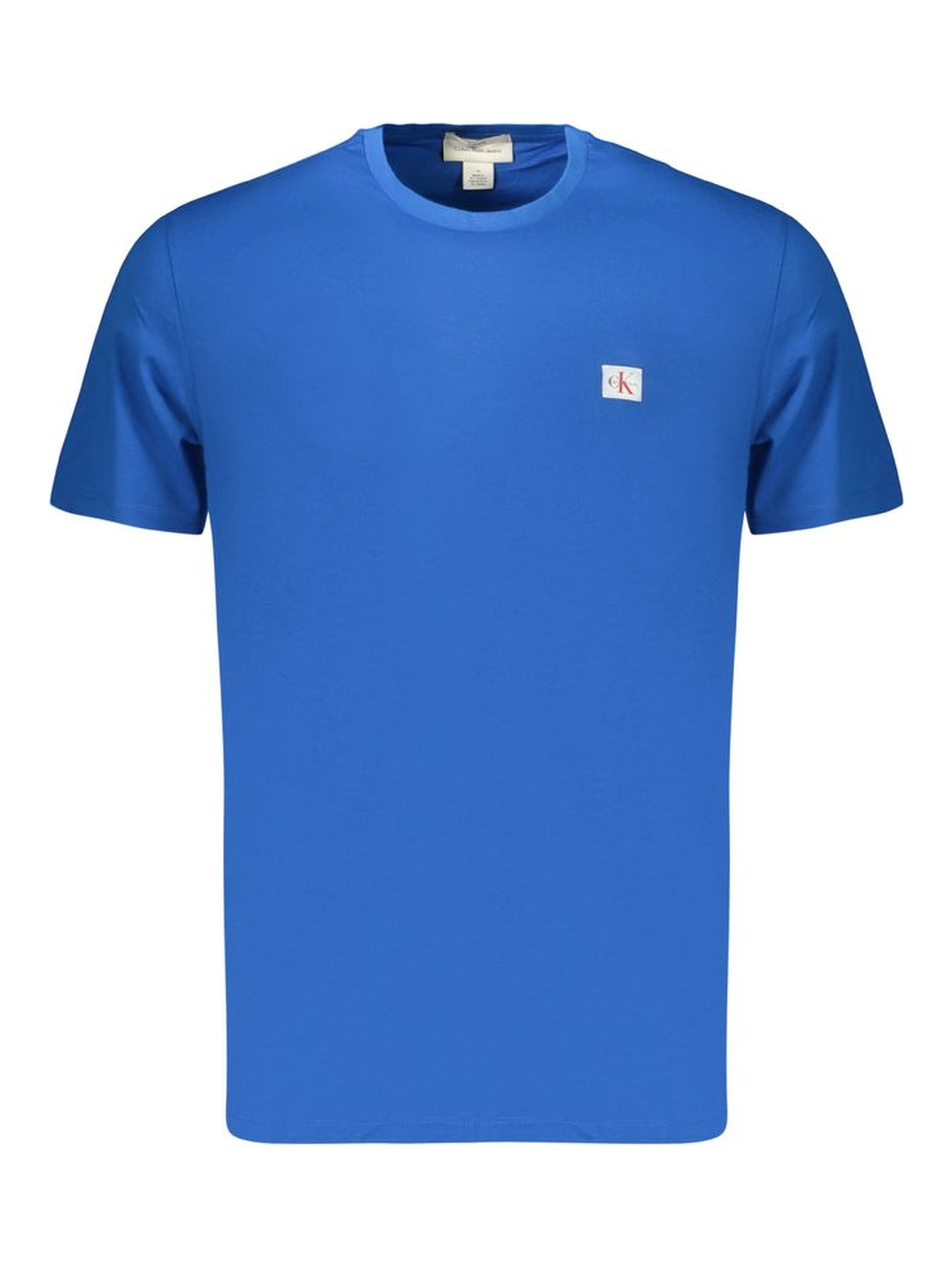Blue Cotton Men's T-Shirt