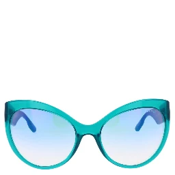 Turquoise Stainless Steel Sunglasses