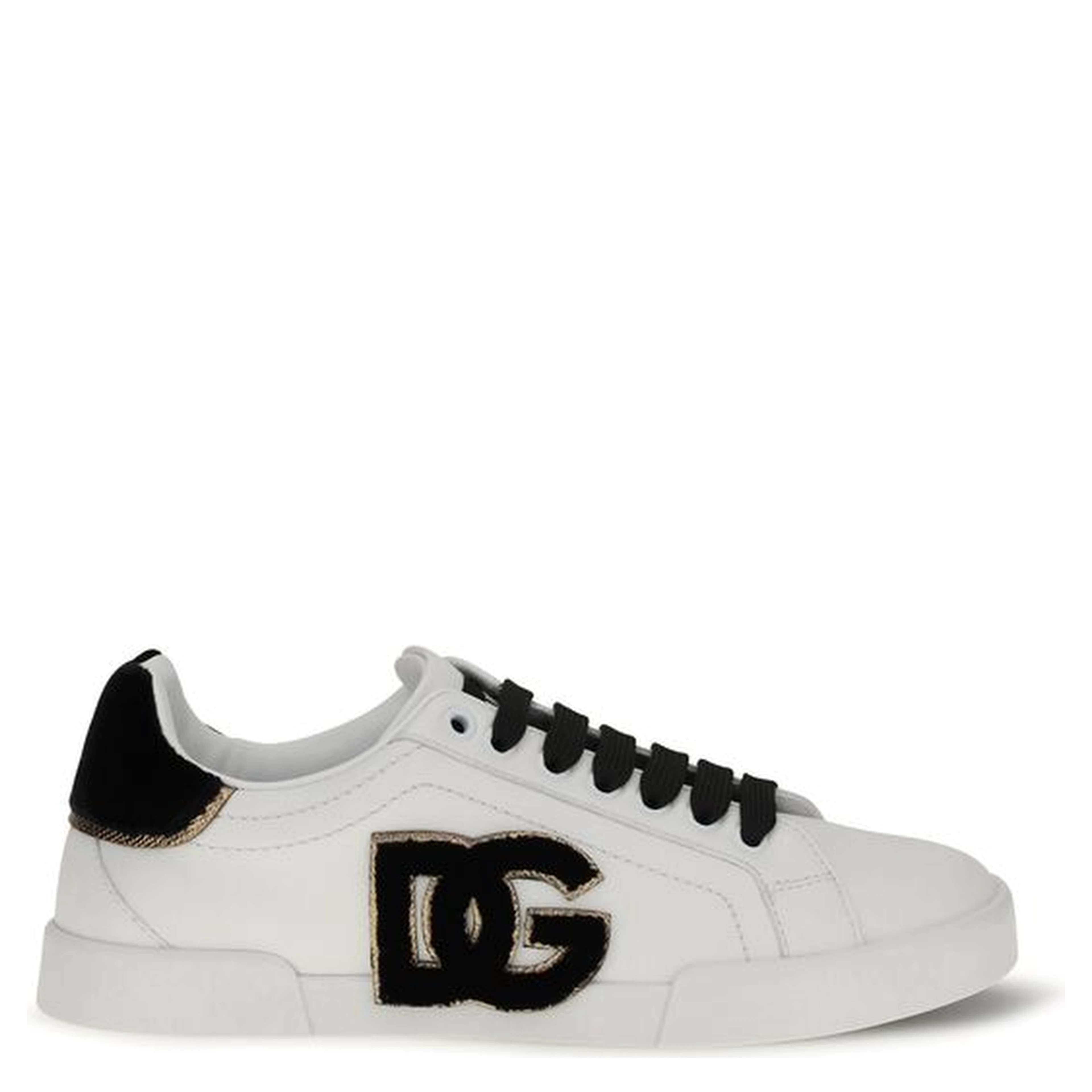 White Calf Leather Bos Taurus Low Top Sneakers