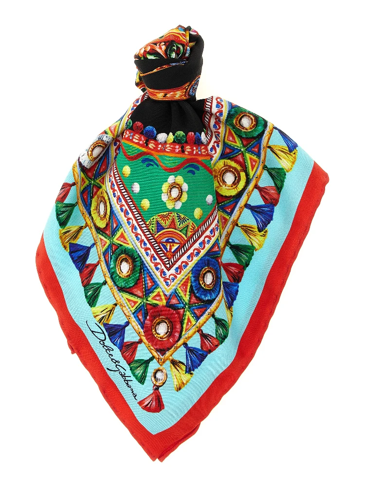 Multicolor Silk Scarf