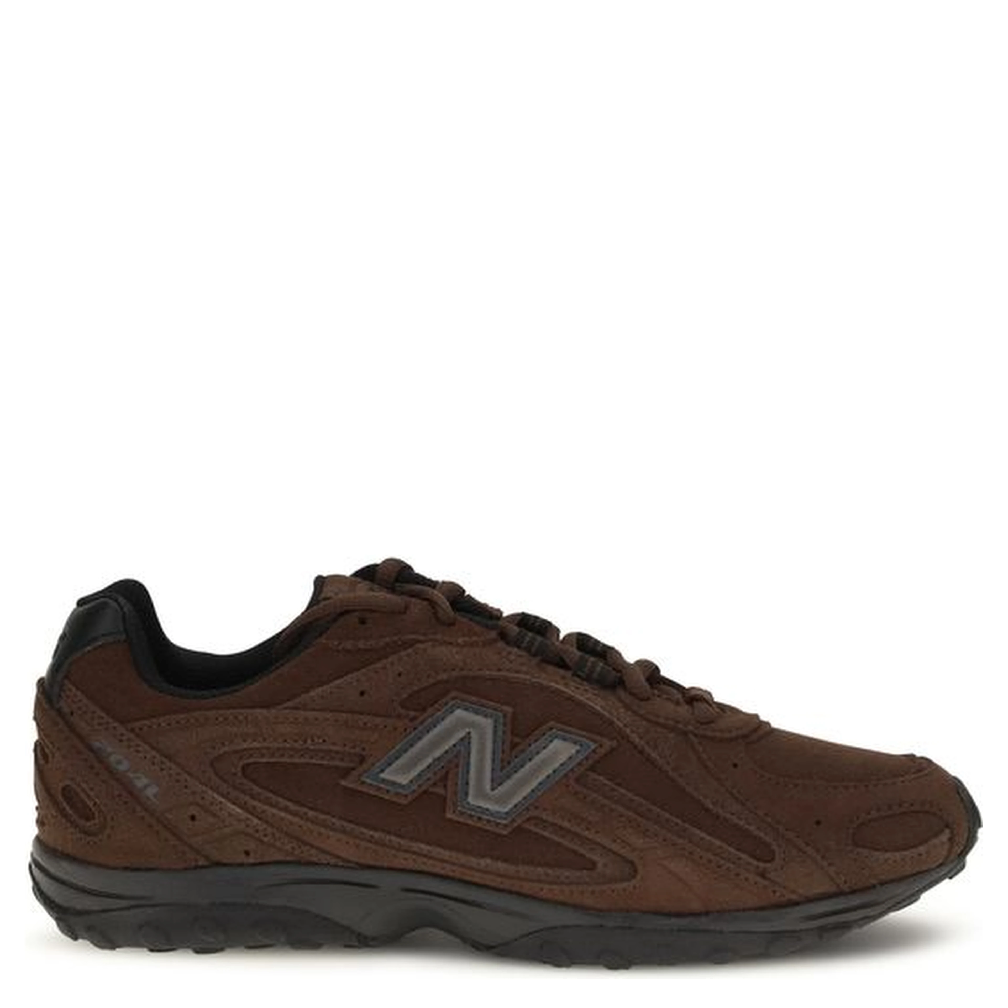 Brown Fabric Athletic Sneakers