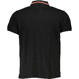 Black Cotton Men's Polo Shirt