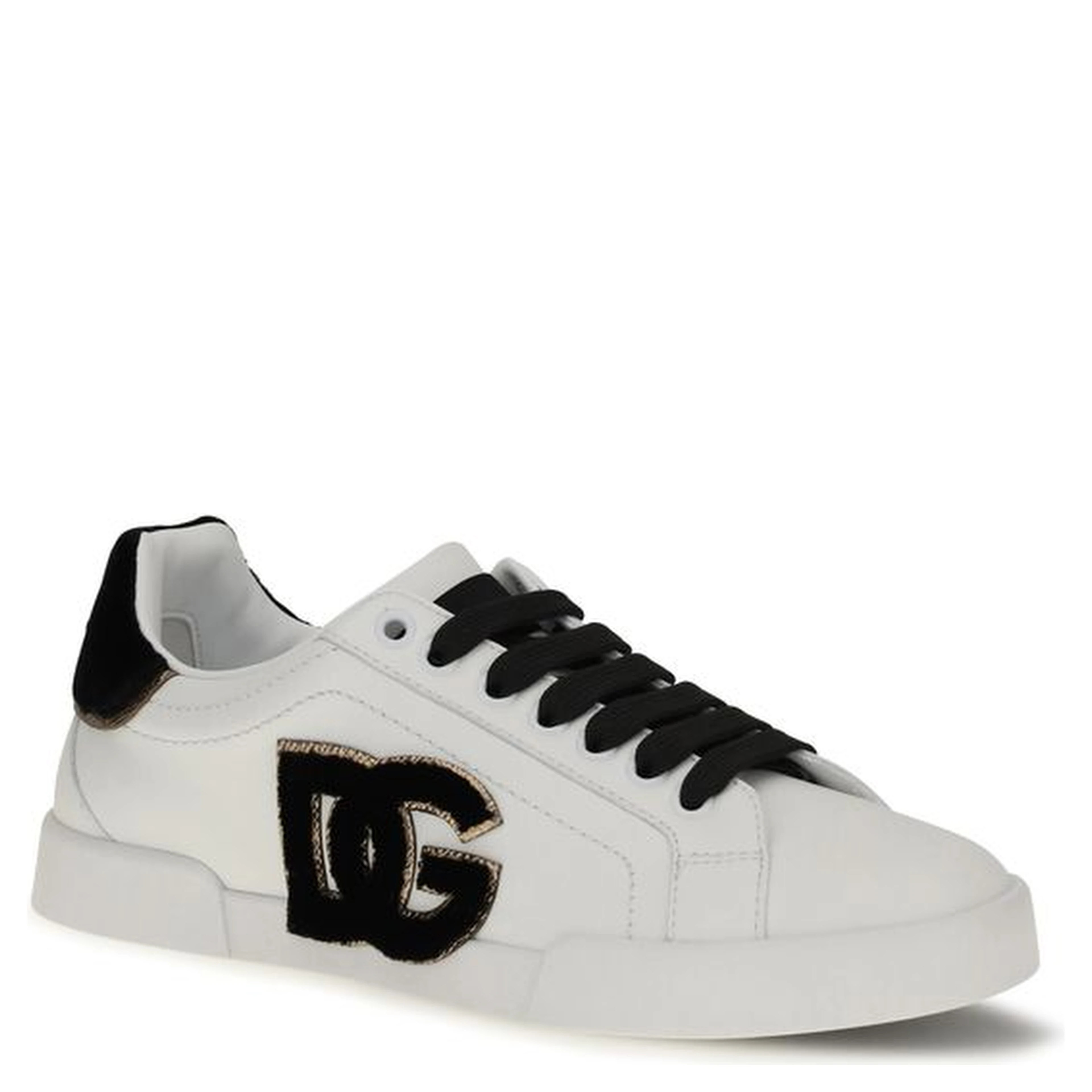 White Calf Leather Bos Taurus Low Top Sneakers