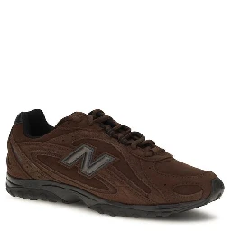 Brown Fabric Athletic Sneakers