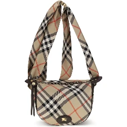 Beige Silk Shoulder Bag