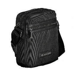 Black Fabric Men's Shoulder Bag