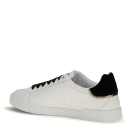 White Calf Leather Bos Taurus Low Top Sneakers